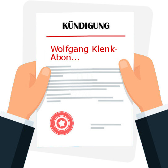 Wolfgang Klenk Abonnentenverwaltung Kündigung