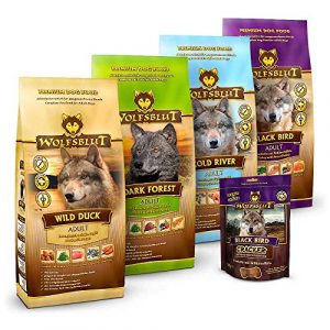 Wolfsblut | Mixpaket Trockenfutter groß | 4 x 2 kg + 225 g Cracker | Getreidefreies Hundefutter