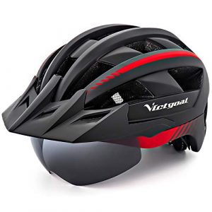 VICTGOAL Fahrradhelm MTB Mountainbike Helm mit abnehmbarem magnetischem Visier