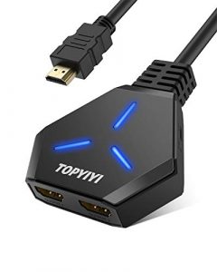 HDMI Splitter, TOPYIYI 4K HDMI Verteiler 1 in 2 Out