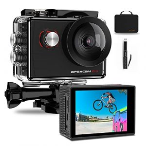 Apexcam Pro Action Cam 4K 20MP Sportkamera WiFi Unterwasserkamera