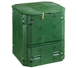 Dehner Thermokomposter 420 Liter, ca. 84 x 74 x 74 cm, Kunststoff, grün