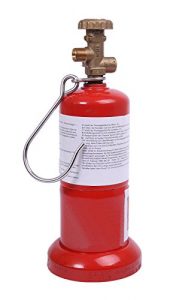 leere rote befüllbare Handwerkerflasche Gasflasche Propan Butan 0,5 kg Flasche