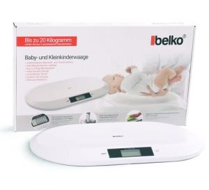 Belko® Babywaage flach digital bis 20kg Baby Waage, Stillwaage, Tierwaage,Kinderwaage