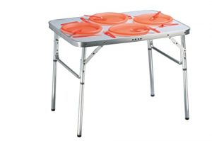 Camp Active Klapptisch - Höhenverstellbare Tischfüße - Ultraleicht aus Aluminium