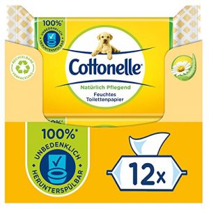 Cottonelle Feuchtes Toilettenpapier, Natürlich Pflegend - Kamille & Aloe Vera