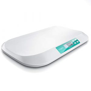 MyBeo - Babywaage digital - Wiegefläche 54 x 26 cm - 50 g bis 20 kg - 5 Gramm Genauigkeit