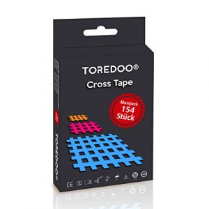 TOREDOO Cross Tape Gittertape 154 Stück - Akupunkturpflaster Gitterpflaster