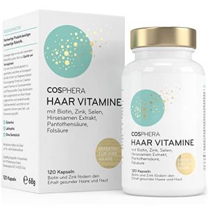 Cosphera Haar-Vitamine - Hochdosiert mit Biotin, Selen und Zink