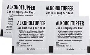 Alkoholtupfer steril, 1 x 100 Stück 30x65 mm