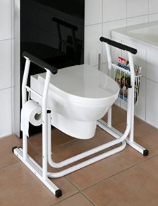 HeRo24 WC-Aufstehhilfe-mobiles Toiletten Stützgestell Haltegriff für Bad