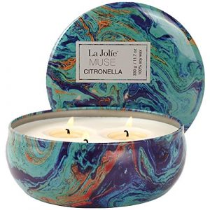 La Jolíe Muse Citronella Kerze in Dose, 330g (11.6 oz), 25–30 Stunden