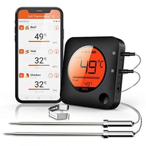 BFOUR Bluetooth Grillthermometer, Digital Funk BBQ Thermometer