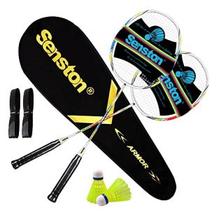 Senston Graphit Badminton Set Carbon Profi Badmintonschläger