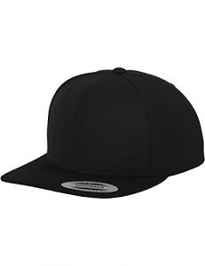 Yupoong Unisex Classic Snapback Cap Kappe, black, Einheitsgröße