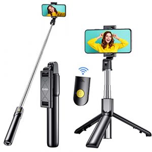 Bluetooth Selfie Stick Stativ, Gritin 3 in 1 erweiterbar Selfie-Stange