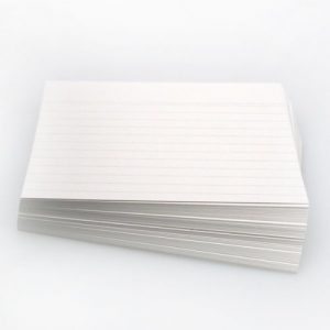 Office Line Karteikarten, weiß, 190 g, DIN A5, 100 Stück, liniert