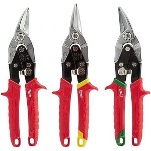 Milwaukee Metal Snips Triple Pack Left Right and Straight Cut