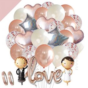 LumeeStar Hochzeits-Ballons Hochzeits-Deko Set