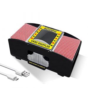 Ni-SHEN automatischer Kartenmischer für 2 Decks, USB-/batteriebetrieben